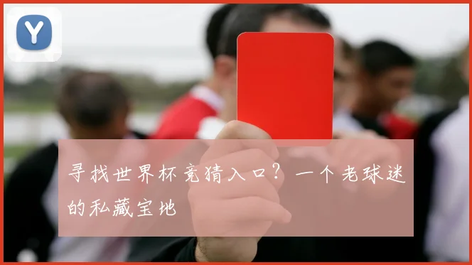 寻找世界杯竞猜入口？一个老球迷的私藏宝地
