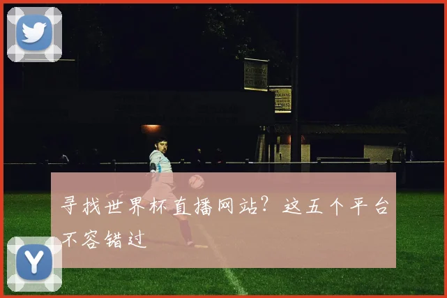 寻找世界杯直播网站？这五个平台不容错过